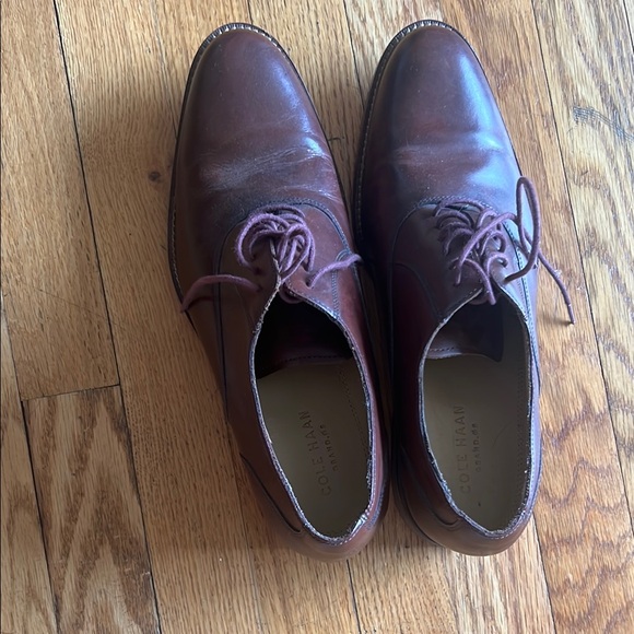 Cole Haan Brown Leather Oxford Shoes main image 6
